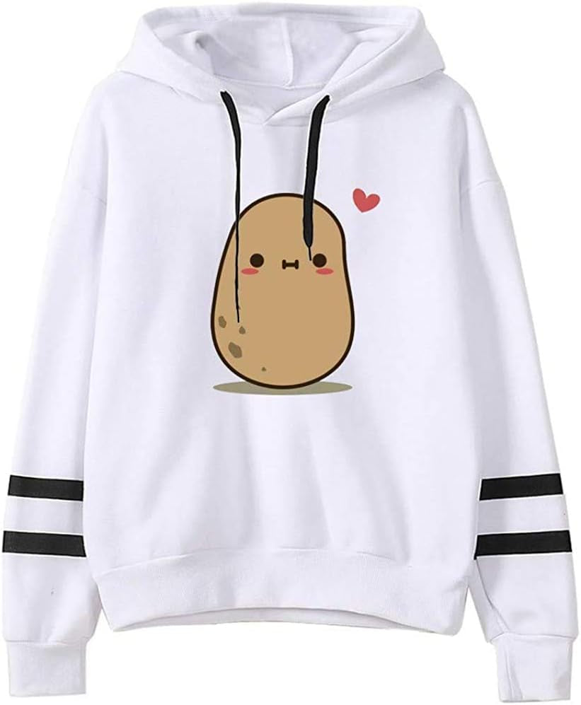 Teen Girls Hooded Sweatshirt Womens Long Sleeve Cute Hoodies Pullover Tops